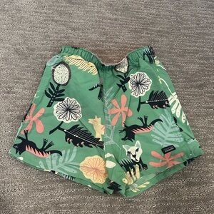 Patagonia Green/ Pink Print Toddler Baggies Shorts 5T